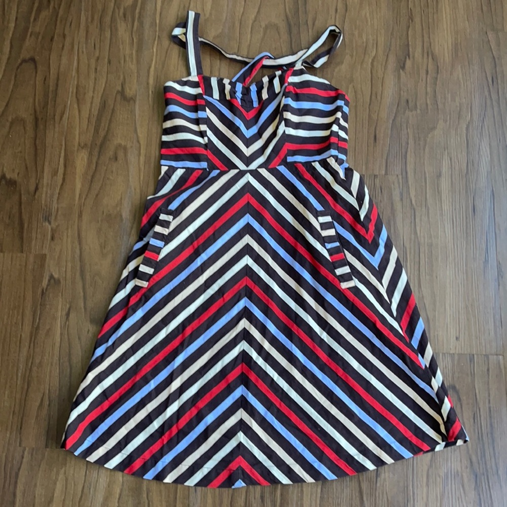 Kimchi Blue Chevron Striped Dress with Pockets